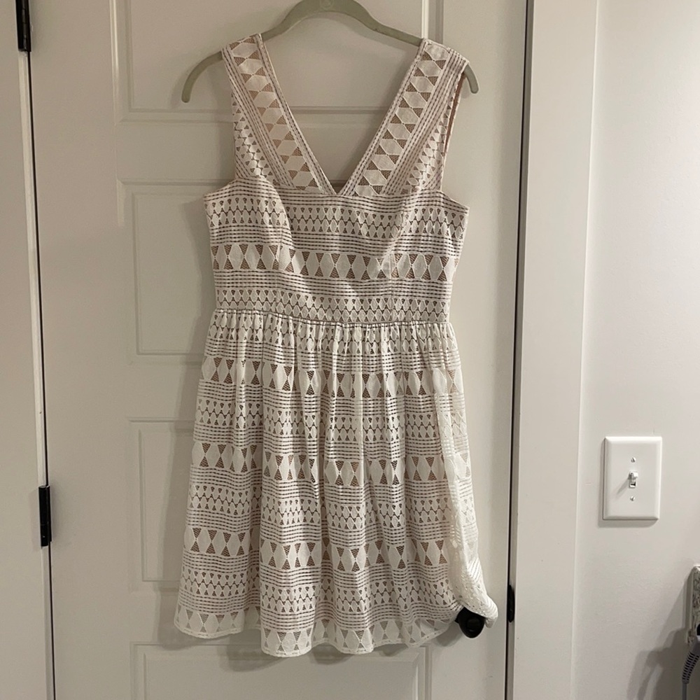 BCBG White Lace Dress